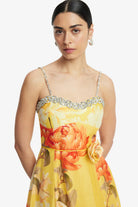 Mariela Embellished Midi Dress by Leo Lin - Australian designer Dress | SODA Fashion Haus