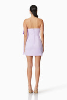 Marissa Bow Mini Dress - Lilac - SODA Fashion Haus