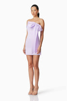 Marissa Bow Mini Dress - Lilac - SODA Fashion Haus