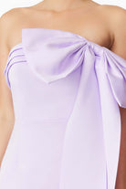 Marissa Bow Mini Dress - Lilac - SODA Fashion Haus
