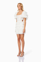 Maya Mini White Dress - SODA Fashion Haus