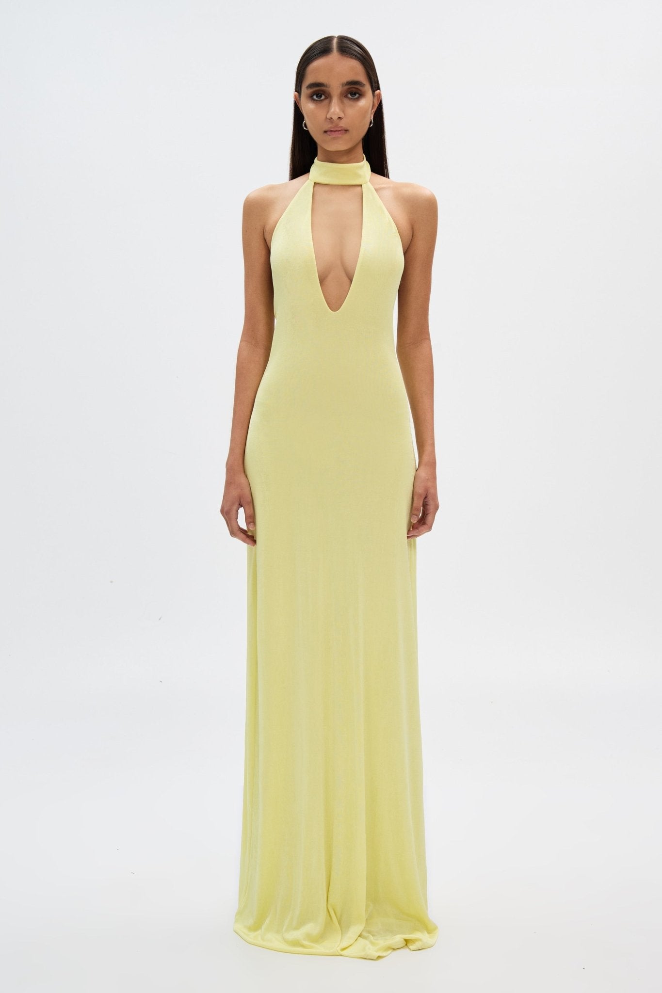 Maybel Jersey Dress - Lime Sorbet