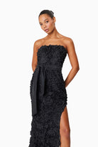 Megan Strapless Maxi Gown Black - SODA Fashion Haus