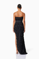 Megan Strapless Maxi Gown Black - SODA Fashion Haus