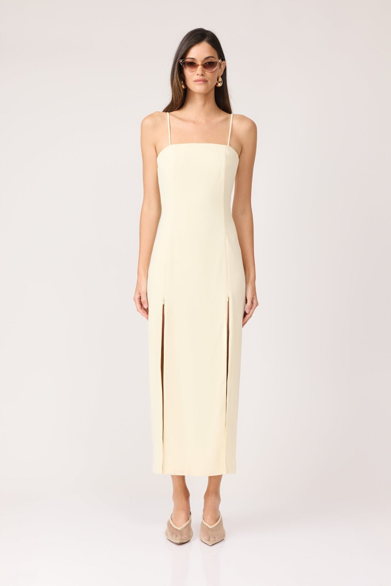 Midi Suit Dress - Lemon - SODA Fashion Haus