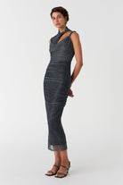Misha Matrix Print Ink Dress - SODA Fashion Haus