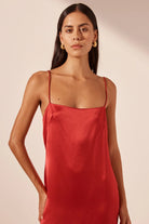 Moraya Dropped Waist Maxi Dress - Chilli - SODA Fashion Haus