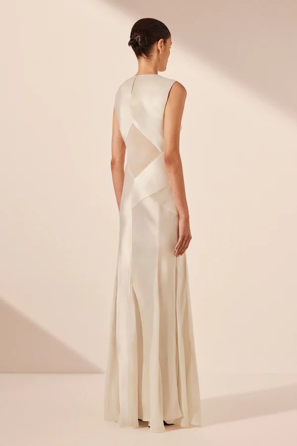 Moraya Godet Maxi Dress - SODA Fashion Haus