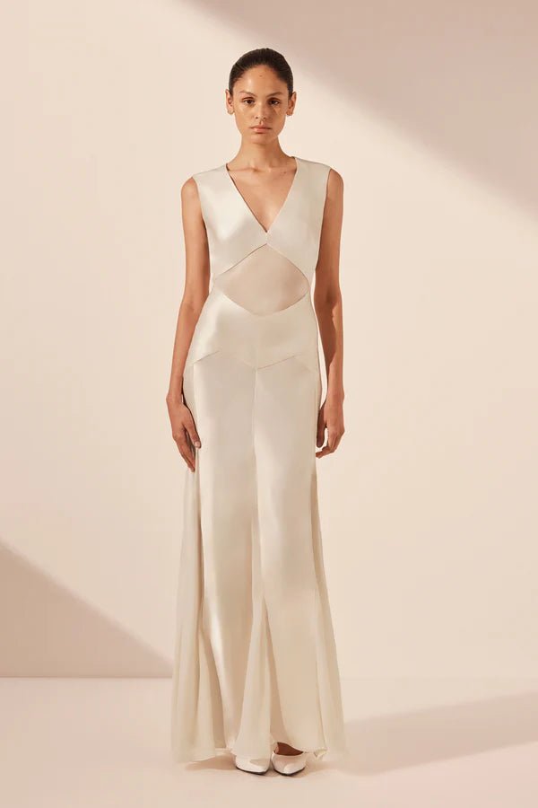 Moraya Godet Maxi Dress - SODA Fashion Haus