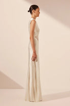 Moraya Godet Maxi Dress - SODA Fashion Haus