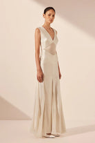 Moraya Godet Maxi Dress - SODA Fashion Haus