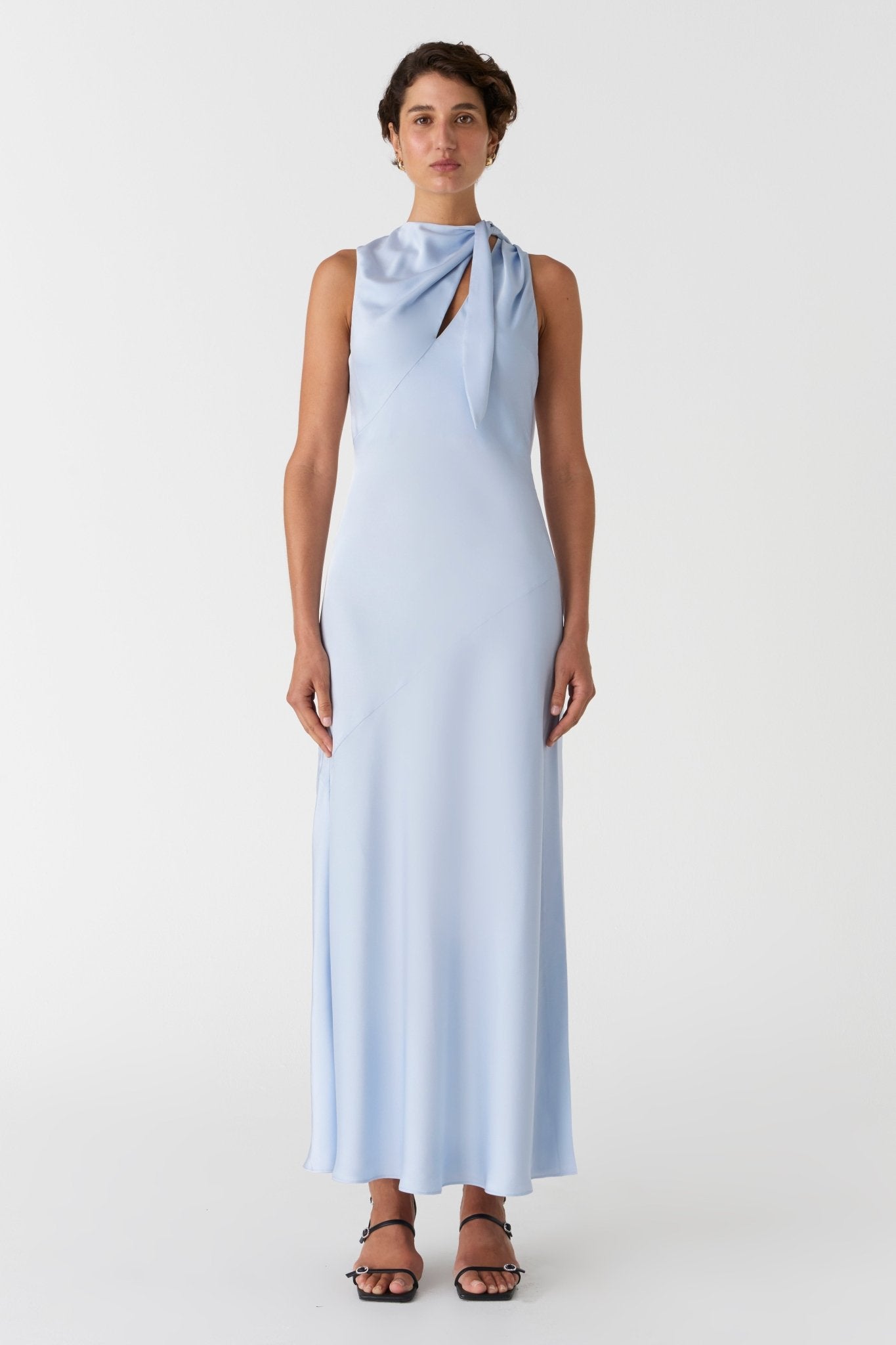 Noelia Satin Maxi Dress - SODA Fashion Haus