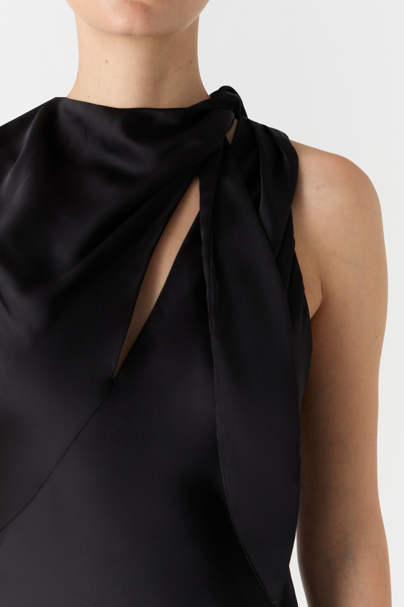 Noelia Satin Maxi Dress - SODA Fashion Haus