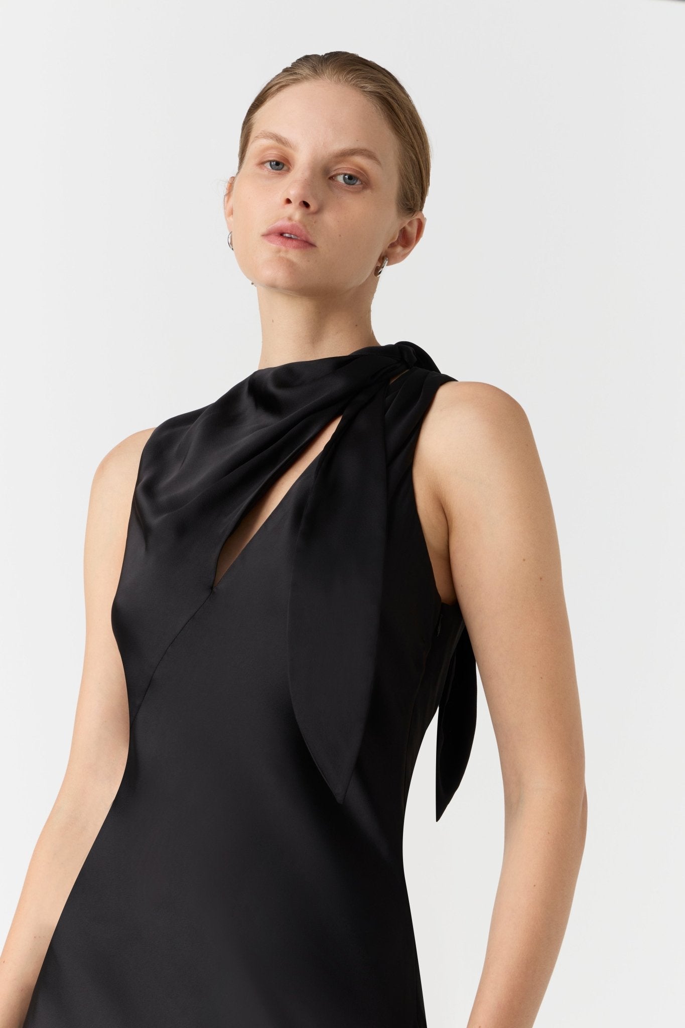 Noelia Satin Maxi Dress - SODA Fashion Haus