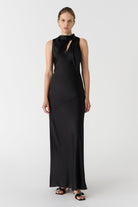 Noelia Satin Maxi Dress - SODA Fashion Haus