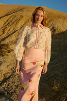 Nola Skirt in Icing Phalae by Aston Studio - Australian designer Skirt | SODA Fashion Haus