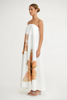 Parisa Maxi Dress in Tigerlily - SODA Fashion Haus