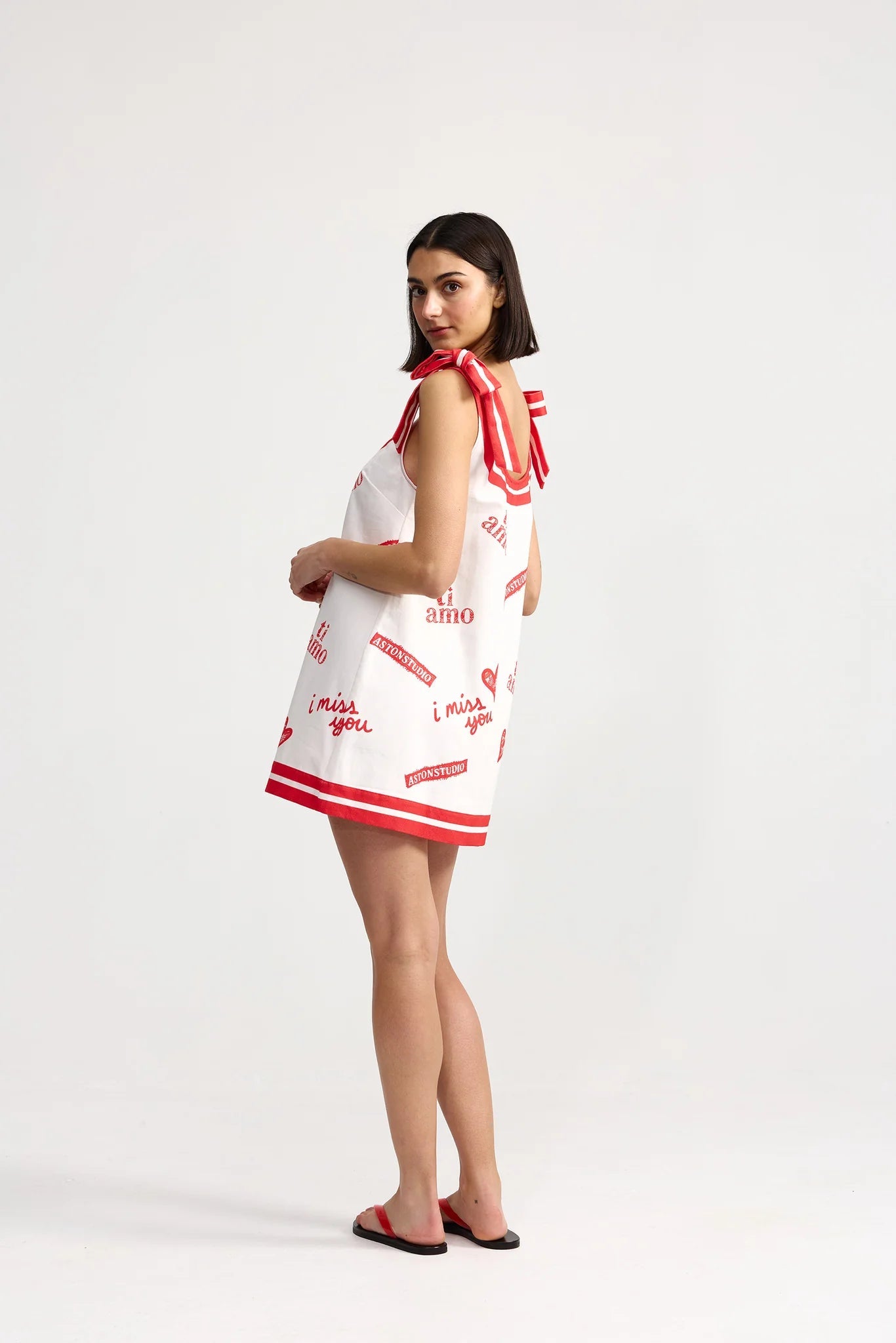 Quinn Denim Dress in Ruby Antique by Aston Studio - Australian designer Dress | SODA Fashion Haus