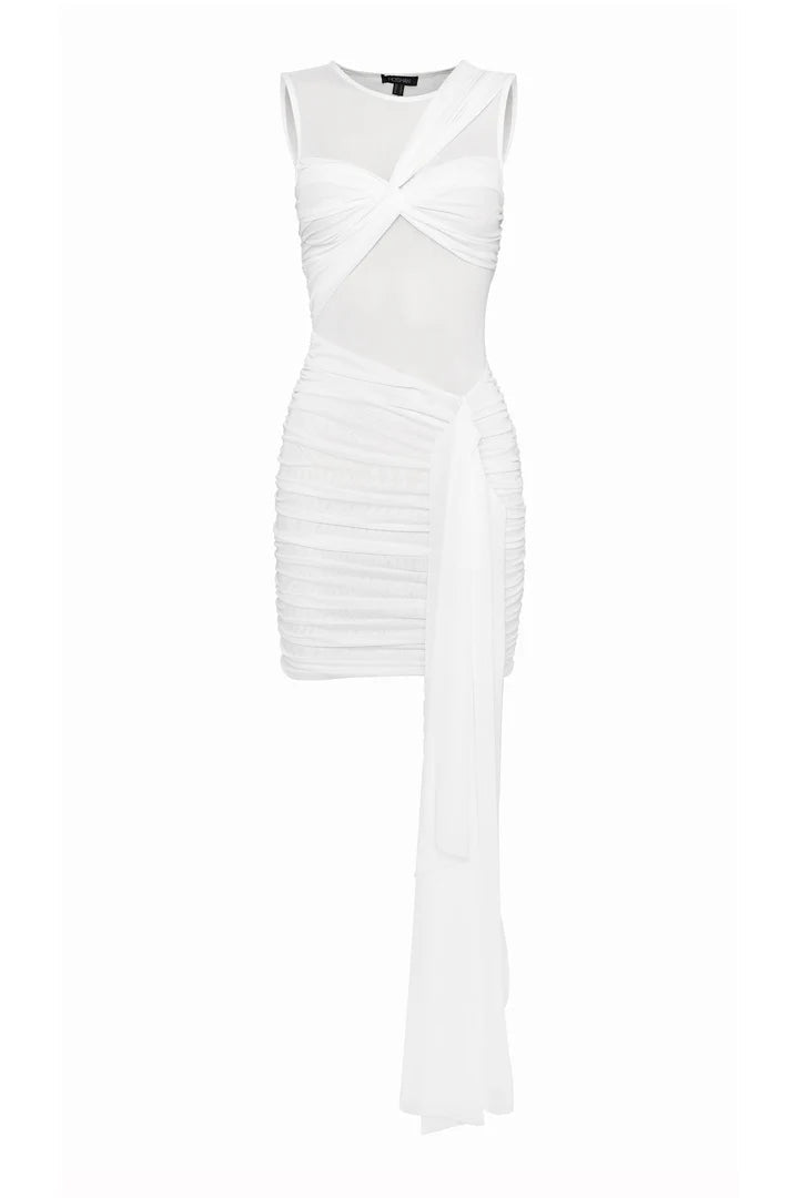Rebound Mini Dress (White) - SODA Fashion Haus