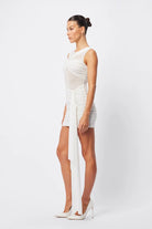 Rebound Mini Dress (White) - SODA Fashion Haus