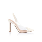 Romy Pump Vinylite & White Heels - SODA Fashion Haus