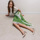 Romy Pump Vinylite & White Heels - SODA Fashion Haus