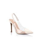 Romy Pump Vinylite & White Heels - SODA Fashion Haus