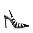 Sasha Black Vinylite and Black Patent - SODA Fashion Haus