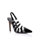Sasha Black Vinylite and Black Patent - SODA Fashion Haus