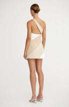 Saskia Mini Dress in Beige - SODA Fashion Haus