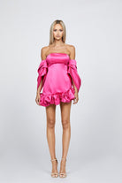 Saving Grace Off Shoulder Mini Dress - SODA Fashion Haus
