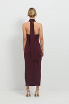 Scorched Midi in Cherry - SODA Fashion Haus