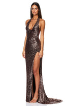 Sensation Plunge Gown - SODA Fashion Haus