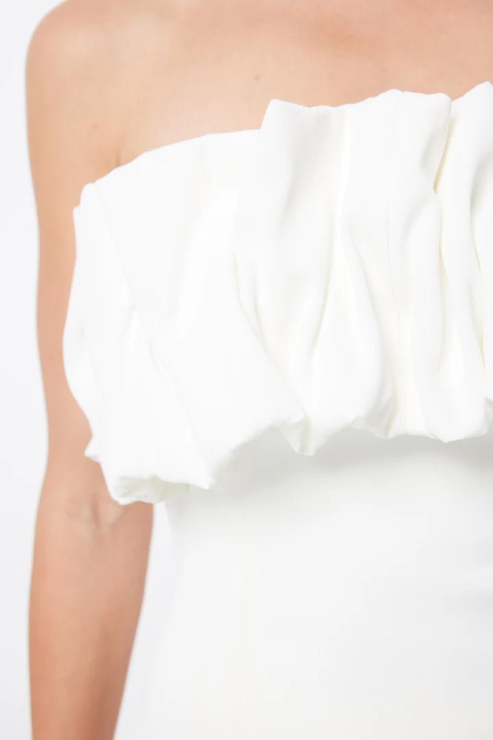 Short Tempered Mini Dress (White) - SODA Fashion Haus