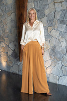 Silhouette Shirt - Vanilla by Silk Degrees - Australian designer Top | SODA Fashion Haus