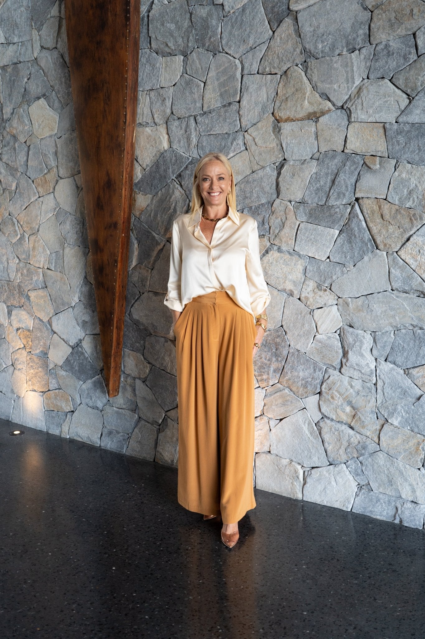 Silhouette Shirt - Vanilla by Silk Degrees - Australian designer Top | SODA Fashion Haus