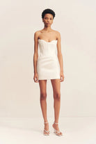 Strapless Draped Mini Dress - SODA Fashion Haus