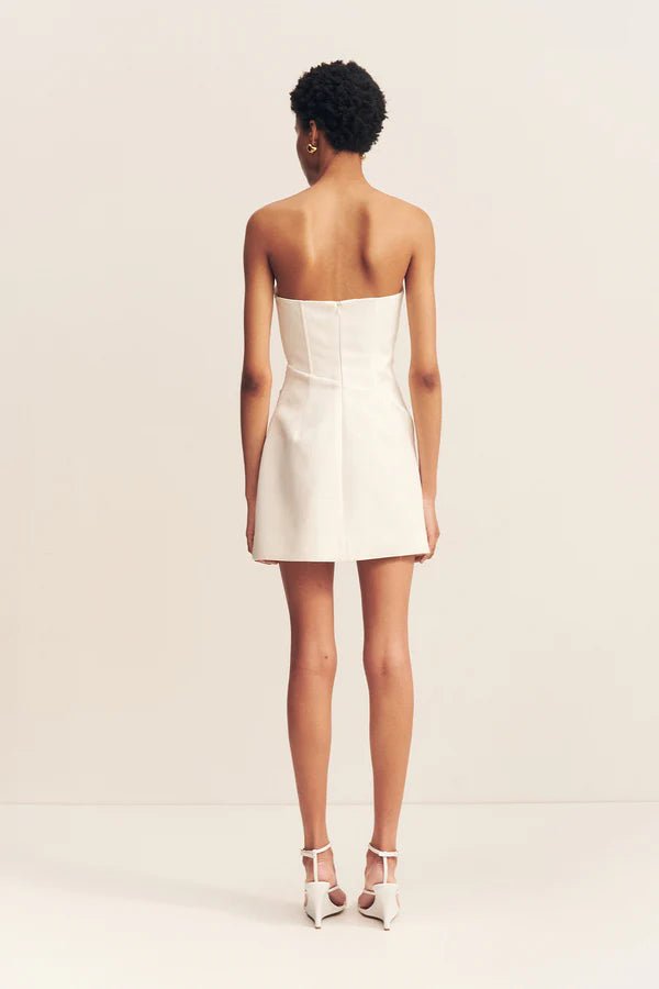 Strapless Draped Mini Dress - SODA Fashion Haus