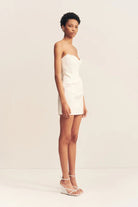 Strapless Draped Mini Dress - SODA Fashion Haus