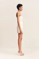 Strapless Draped Mini Dress - SODA Fashion Haus