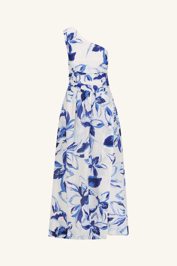 Willa asymmetrical gathered maxi dress - SODA Fashion Haus