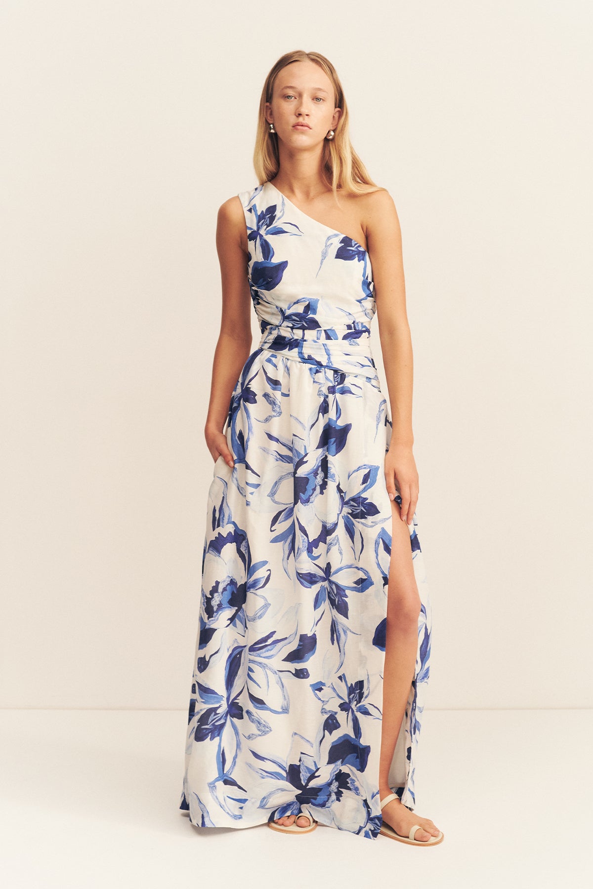 Willa asymmetrical gathered maxi dress - SODA Fashion Haus Dress Shona Joy
